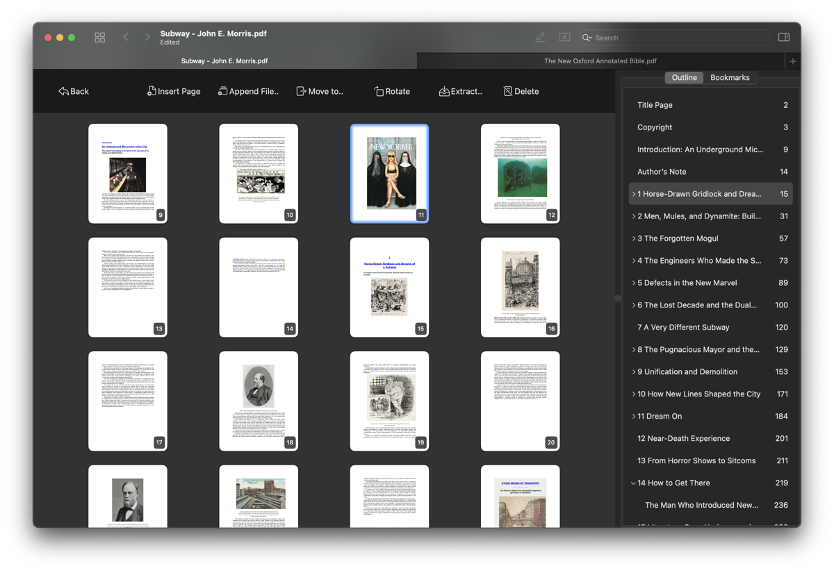 Pages bird-eye view